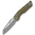 Microtech MSI Ram-Lok Fluted OD Green 3.88in Apoc Part Serr Sheepsfoot Blade