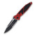 Microtech Socom Elite Folding Knife Red 4.0in Black Part Serr Clip Point MT1602RD