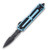 Microtech Scarab II Gen III D/E OTF Knife Turquoise 3.88in Black Part Serr Dagger AUMT12802TQ