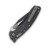Microtech Amphibian RAM-LOK Fluted Distressed Black 3.87in Apoc Clip Point Blade