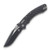 Microtech Amphibian RAM-LOK Fluted Distressed Black 3.87in Apoc Clip Point Blade