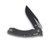 Microtech Amphibian RAM-LOK Fluted Distressed Black 3.87in Apoc Clip Point Blade
