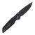 Pro Tech TR-3 Integrity Thumbstud Manual Solid Black Handle DLC Black S35VN Double Thumbstuds INT103