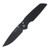 Pro Tech TR-3 Integrity Thumbstud Manual Solid Black Handle DLC Black S35VN Double Thumbstuds INT103