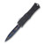 Microtech Hera II Mini D/E Blued Baker Forge Coppermai Damascus Claw Burst Pattern Handle Blue w/ Titanium Hardware AUMT1702M16MS3