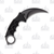 WarTech Tactical Fixed Blade Neck Knife 2.5in Karambit Black