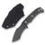 Half Face Blades Buteo Fixed Blade 3.5in Plain Cerakote Modified Tanto with Sheath 1