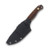 Half Face Blades Skinner Jr Fixed Blade Knife Black Armor Cerakote/Desert Ironwood HFSKINJRDI