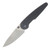 Hightron Birdidi Folding Knife 2.91 Inch Plain Satin Drop Point HK06BLKS