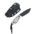 Kizer Buddy Fixed Blade Knife White – Black 3in Plain Black Drop Point 1081A3