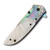 Frost Cutlery Shadow Tactical White 3.75in Plain Rainbow Drop Point FRFC20W