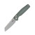 Bestech Knives Slasher Green Canvas Micarta Handle Stonewashed D2 Blade BG56B-1