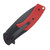 Rough Rider Red and Black G10 Linerlock Folder 3.25in Black Drop Point Blade RR2742