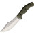 Marbles Green Micarta Hunter Fixed Blade Knife with Leather Sheath MR735