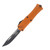 Microtech Hera II Mini OTF Auto Knife Orange 3in Plain Black Drop Point AUMT1703M1OR