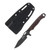 Dawson Knives Gen 2 Smuggler Red/Black G10 Handle New Midnight Finish DK60