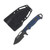 Dawson Knives Gen 2 Steadfast Blue/Black G10 Handle New Midnight Finish DK63