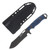 Dawson Knives Gen 2 Wilderness Blue/Black G10 Handle New Midnight Finish DK67