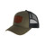 Buck Leather Patch Mesh Snapback O.D. Green Hat BU89183