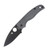 Spyderco SMKW Exclusive Smoky Gray Shaman with Gray Canvas Micarta Black Blade CPM S45VN Plain Edge SPC229MGYS45BKP