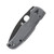 Spyderco SMKW Exclusive Smoky Gray Shaman with Gray Canvas Micarta Black Blade CPM S45VN Plain Edge SPC229MGYS45BKP