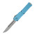 Microtech Combat Troodon Gen III Interceptor Stonewash P/S Turquoise Signature Series AUMT121711TQS