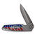 Tec-X Chevrolet TSI-T Folding Knife Gray Titanium/American Flag CA33719