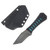 Auxillary Mfg. Coffin Tanto Stingray Wrapped Handle-Teal AMCOFFINTANTO-SWH-T