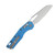 Microtech MSI Ram-Lok Fluted Blue 3.88in Part Serr Stonewash Blade MT21011FLBL