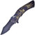 Frost Cutlery Tactical Skull 4.5 Inch Partially Serrated Clip Point