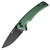 Sencut Serene Green Aluminum Handle Black D2 Blade S21022B-5