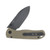 Kizer Drop Bear 2 Tan Aluminum 2.92 Inch Plain Black Drop Point V3619.2CD1