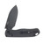 Kizer Drop Bear 2 Gray Aluminum 2.84 Inch Plain Black Drop Point V3619.2KD2