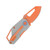 TRUE Berm Keychain Knife Grey G10 1.5in Orange Modified Clip Point Blade TRU-FMK-0017
