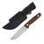LEATHERMAN TRAC CPM MAGNACUT STONEWASHED FIXED BLADE EARTH BROWN G10 HANDLE/TRAC SHEATH BLACK