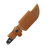 LEATHERMAN TRAC CPM MAGNACUT STONEWASHED FIXED BLADE JET BLACK G10 HANDLE/TRAC SHEATH BROWN-BLACK