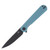 Bestech Knives Bestchman Flick Folding Knife Grey G-10 3.49 Inch Black PVD D2 BMK13F