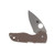 Spyderco Lil Native Sprint Run Mid Backlock Brown 2.42 Plain Satin Leaf SPC230MBGPBN15V
