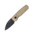 Pro Tech Auto Runt 5 AI Bronze Textured Handle With DLC Black Magnacut Wharncliffe Blade AUPTR5313