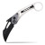 Hightron Knives Glaclaw Folding Knife White-Black 3.94 Satin Clip Point HT02WHE