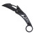 Hightron Knives Cyroclaw Folding Knife Black 3.94 Inch Satin Clip Point HT02BLK