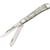 Imperial Schrade Cracked Ice Celluloid Large Trapper Folding Knife Open, Front