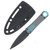 Kizer Hidden Agenda Gray - Blue 3.5 Inch Plain Black PVD Dagger 1083A3