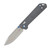 Boker Plus Kihon DC Alu Gray 3.22 Inch Plain Satin Drop Point BK01BP0023