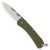 Knafs Lander 6 Mini Keychain Folding Knife OD Green 1.55in Drop Point KNAFS00426