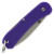 Knafs Lander 6 Mini Keychain Folding Knife Purple 1.55in Drop Point