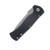 Defiant 7 Eagle Automatic Black Aluminum Handle / Stonewash Blade DFEGLBLSW