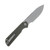 Eutektik Liong Mah Binary Right Handed G-10 OD Green 3.75 In Sandvik Stonewash Drop Point LM23