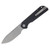 Eutektik Liong Mah Binary Left Handed G-10 Black 3.75 In Sandvik Stonewash Drop Point LM26