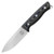 White River Ursus 45 Fixed Blade Black-OD Green Burlap Micarta 4.5in Stonewash Drop Point WRUR45-LBO-MAG